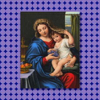 Jungfrau der Traubenkarte Mitteilungskarte