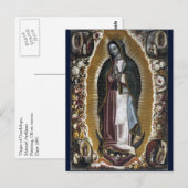 Jungfrau des Guadalupe Antiquitäten Postkarte (Vorne/Hinten)