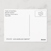 Jungfrau des Guadalupe Antiquitäten Postkarte (Rückseite)