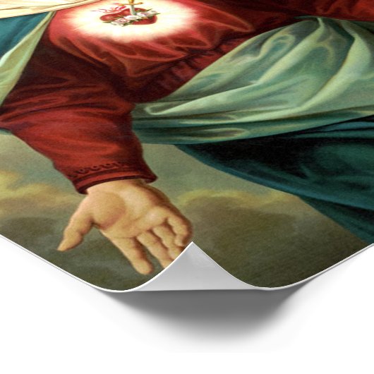 Jungfrau des Herzens Poster (Ecke)