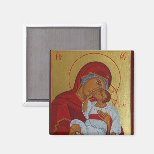 Jungfrau des Orthodoxen Symbolmagneten der Tendern Magnet (Vorderseite/Rückseite)