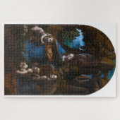 Jungfrau des Rocks-Leonardo da V. 2. Puzzle (Horizontal)