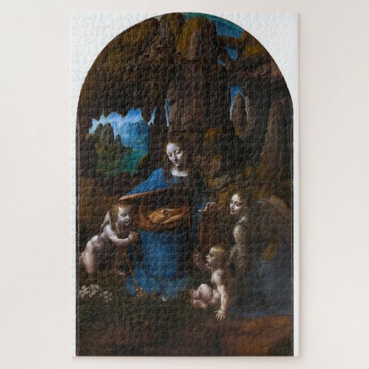 Jungfrau des Rocks-Leonardo da V. 2. Puzzle (Vertikal)