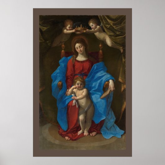 Jungfrau des Sitzplakats Poster (Vorne)