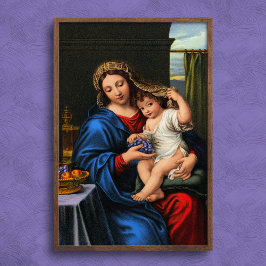 Jungfrau des Traubenplakats Poster