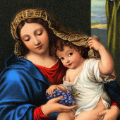 Jungfrau des Traubenplakats Poster