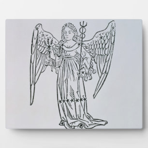 Jungfrau (die Jungfrau) eine Illustration aus dem  Fotoplatte