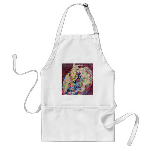 Jungfrau (Die Jungfrau), Gustav Klimt, Vintage Art Schürze