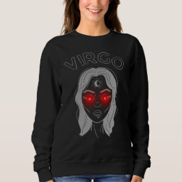 Jungfrau Dunkle Astrologie | Minimaler Okkulter Ti Sweatshirt