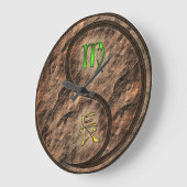 Jungfrau & Erddrache Große Wanduhr (Winkel)