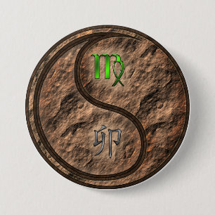 Jungfrau & Erde-Hase Button
