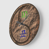 Jungfrau & Erde Ochse Große Wanduhr (Winkel)