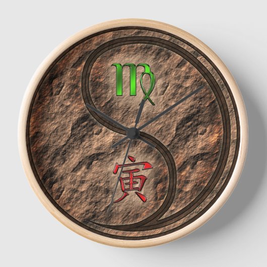Jungfrau & Erde Tiger Uhr (Vorderseite)