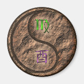 Jungfrau & Erdhahn Magnet (Vorne)