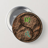 Jungfrau & Erdhund Button (Vorne & Hinten)