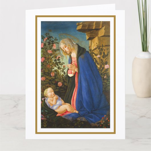 JUNGFRAU ERKRANKUNG SCHLAFKIND KARTE (Vorderseite)