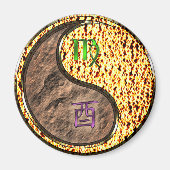 Jungfrau & Feuer Hahn Magnet (Vorne)