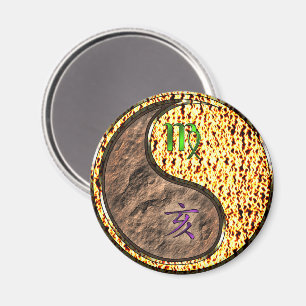 Jungfrau & Feuer-Schwein Magnet