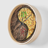 Jungfrau & Feuer Tiger Uhr (Winkel)
