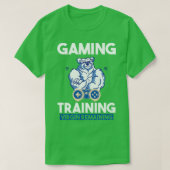 Jungfrau für Gaming-Schulung: 2 T-Shirt (Design vorne)