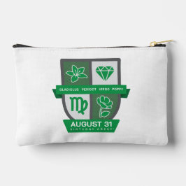 Jungfrau-Geburtstag-Crest™ für 23.-31. August Accy Zubehörtasche