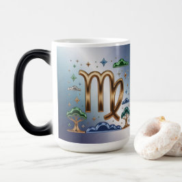 Jungfrau-Glyphen-Sternzeichen-Morphing-Tasse Verwandlungstasse