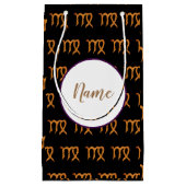 Jungfrau-goldenes Astrologie-Zeichen Kleine Geschenktüte (Vorderseite)