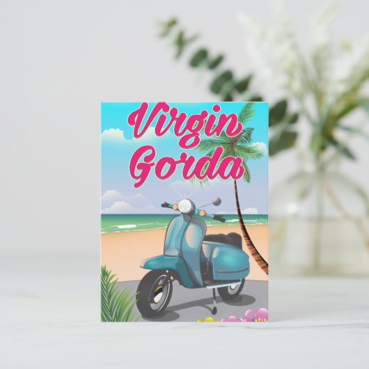 Jungfrau Gorda Britische Jungfrau Inseln Postkarte (Stehend Vorderseite)