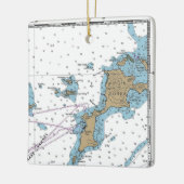 Jungfrau Gorda BVI Chart Keramikornament (Links)