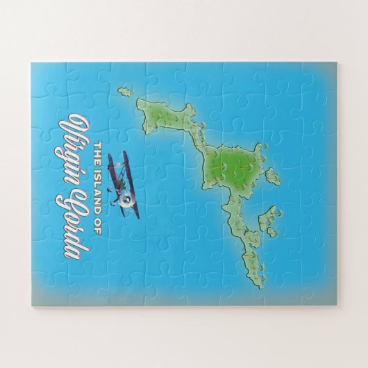 Jungfrau Gorda Map Puzzle (Horizontal)