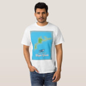 Jungfrau Gorda Map T-Shirt (Vorne ganz)