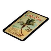 Jungfrau Gorda Palm Tree Wandern Magnet (Linke Seite)