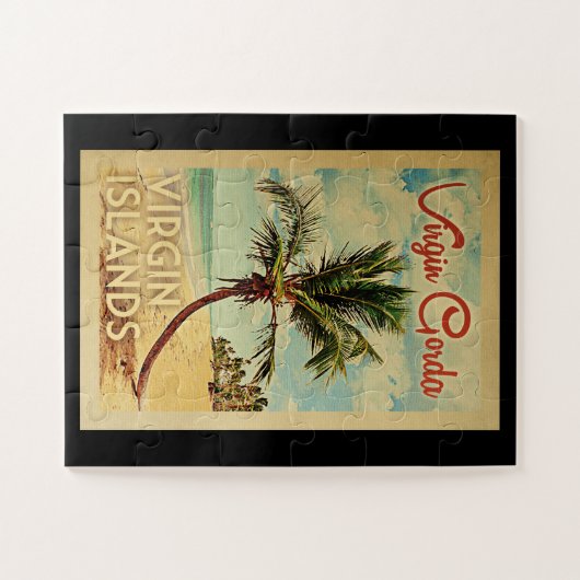 Jungfrau Gorda Palm Tree Wandern Puzzle (Horizontal)