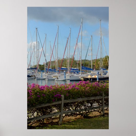 Jungfrau Gorda Yacht Hafen Poster (Vorne)