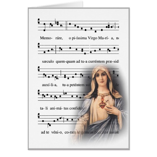Jungfrau Gregorian Chant Memorare (Vorne)