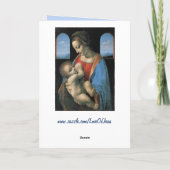 Jungfrau-Grußkarte Karte (Rückseite)