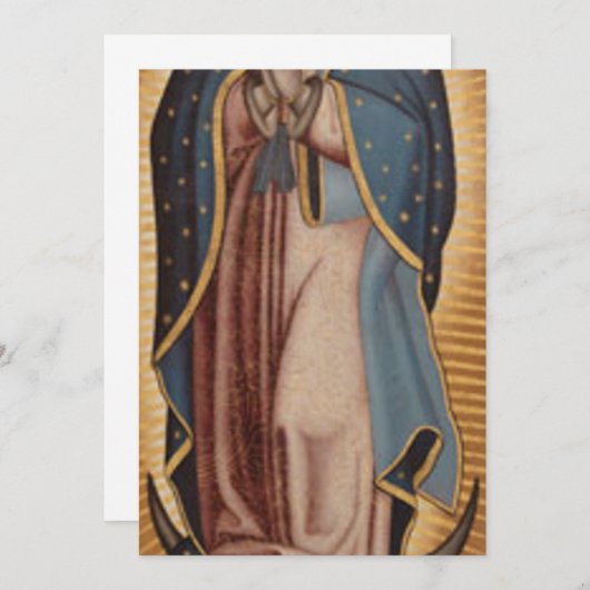 Jungfrau Guadalupe Einladung (Vorne/Hinten)