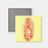 Jungfrau Guadalupe Magnet (Vorderseite/Rückseite)