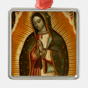 Jungfrau Guadalupe Mary Ornament Aus Metall