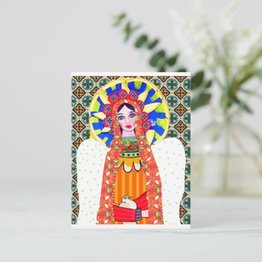 Jungfrau Guadalupe Postkarte (Stehend Vorderseite)