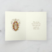 Jungfrau Guadalupe Spanische Rose Karte (Innenseite)