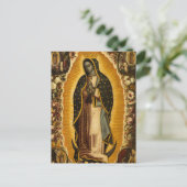 Jungfrau Guadalupe von Manuel de Arellano Postkarte (Stehend Vorderseite)