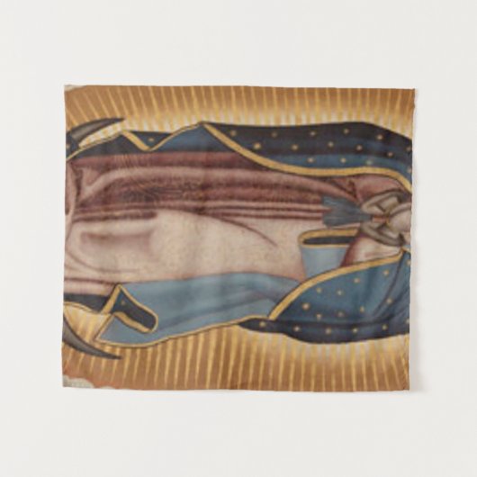 Jungfrau Guadalupe Wandteppich (Vorderseite (Horizontal))