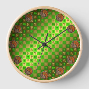 Jungfrau & Holz-Drache Uhr