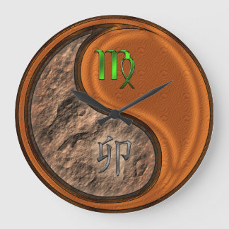 Jungfrau & Holz Kaninchen Große Wanduhr