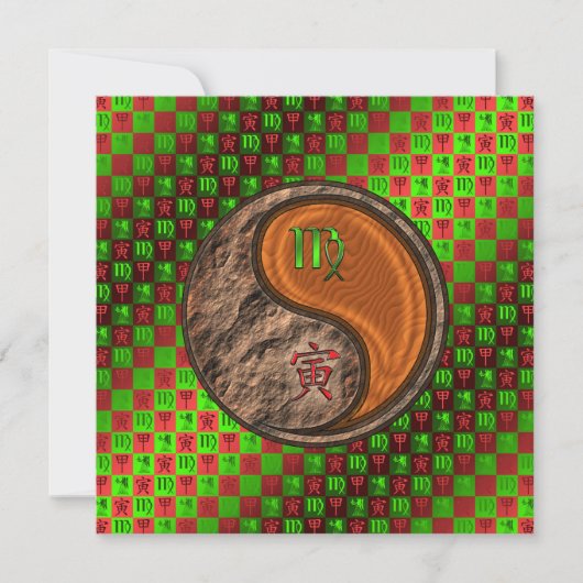 Jungfrau & Holz Tiger Karte (Vorderseite)