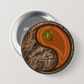 Jungfrau & Holzpferd Button (Vorne & Hinten)