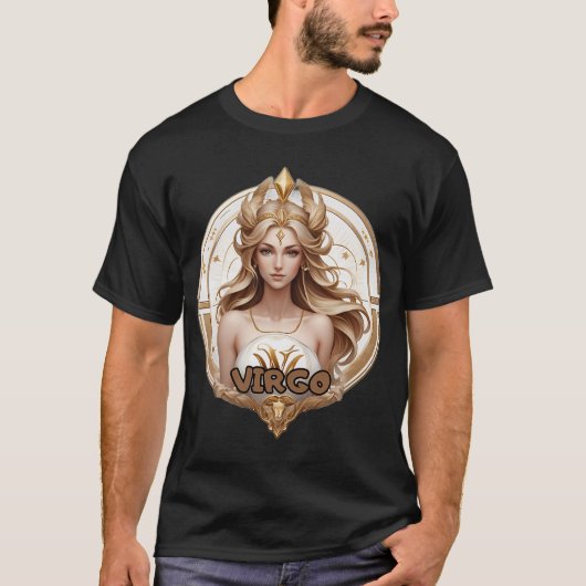 Jungfrau-Horoskop T-Shirt (Vorderseite)