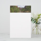 Jungfrau im Frühjahr im Zion-Nationalpark Briefpapier (Stehend Vorderseite)