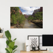 Jungfrau im Frühjahr im Zion-Nationalpark Poster (Heimbüro)